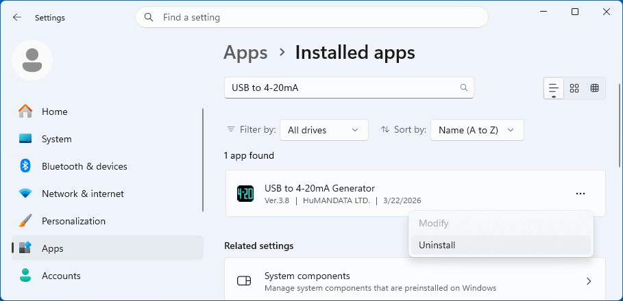 Uninstallation image1