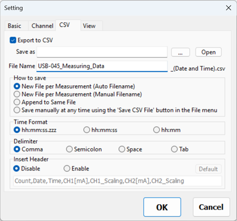 CSV Screen image1