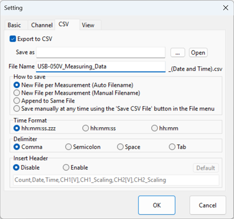 CSV Screen image1