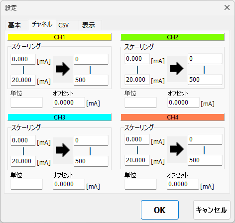 設定画面チャネル説明画像1