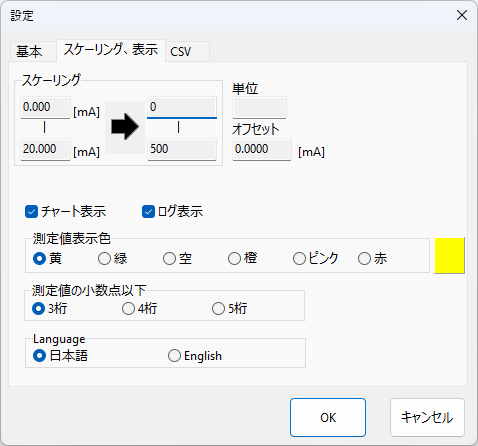 設定画面チャネル説明画像1