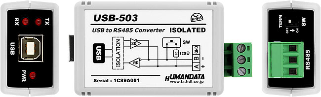 8ポート 独立絶縁型 USB RS485 422変換器（USB-402）